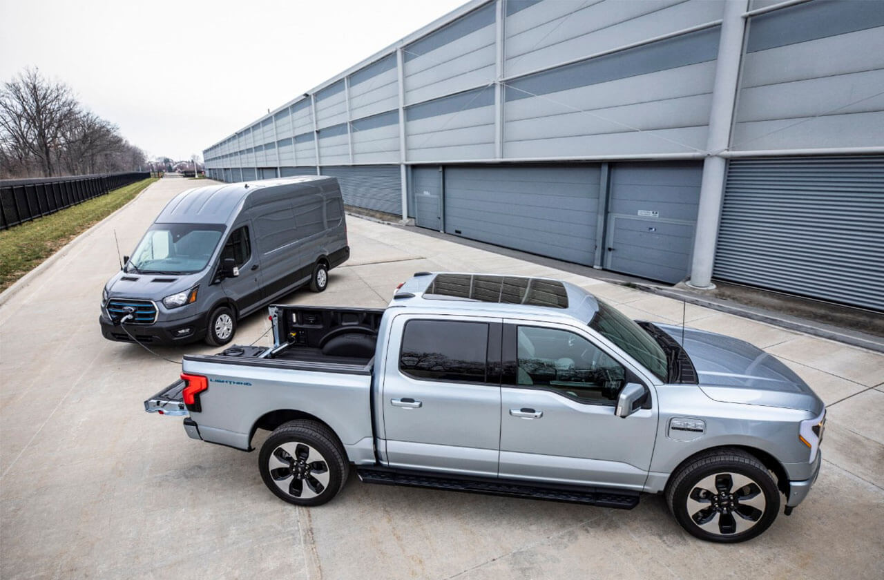 Ford electric cars will be able to recharge each other