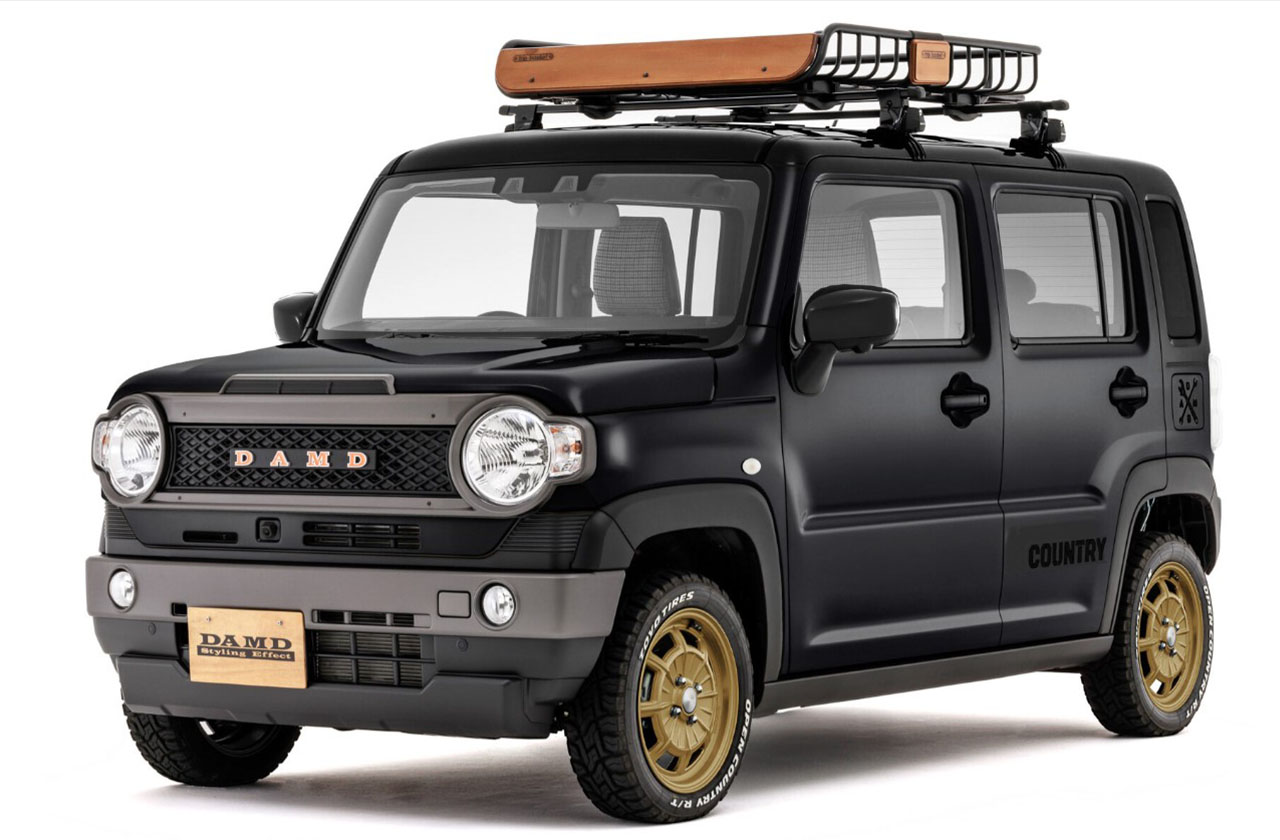 Suzuki Hustler received a body kit for the classic Land Cruiser